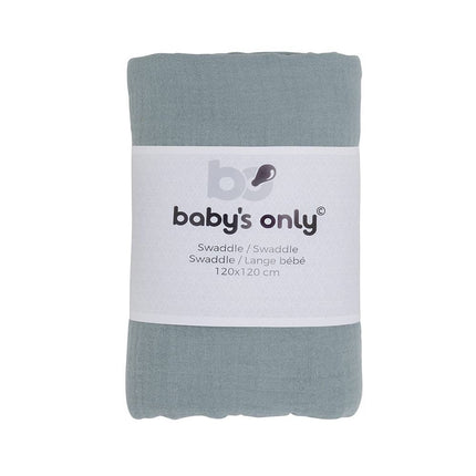 Baby's Only Inbakerdoek Breeze Stonegreen 120x120cm koop je bij Babywinkel