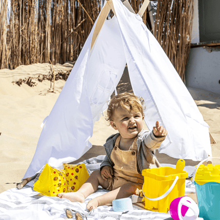 Swim Essentials Zwembandjes Circusprint 0 - 2 Jaar Geel koop je bij Babywinkel