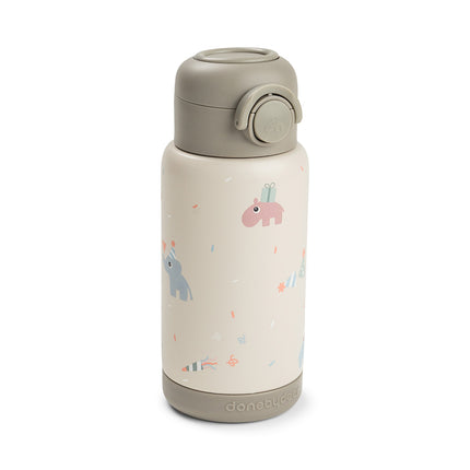 <tc>Done by Deer</tc> Bottiglia con cannuccia Thermos Celebration Sand 340 ml