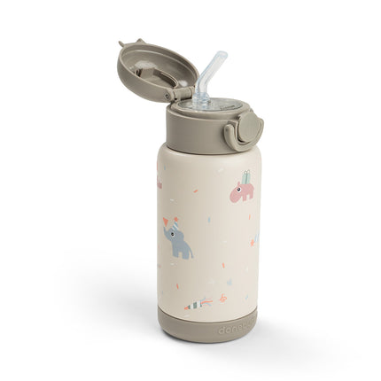 <tc>Done by Deer</tc> Bottiglia con cannuccia Thermos Celebration Sand 340 ml