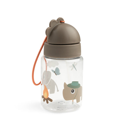 <tc>Done By Deer</tc> Bicchiere con cannuccia Tiny Trails Sand 280 ml
