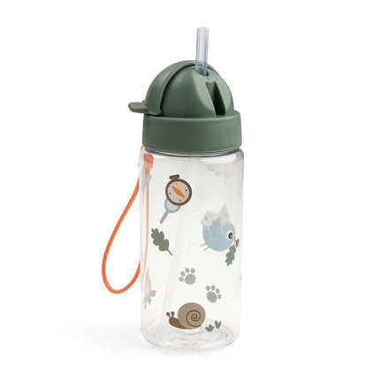 <tc>Done By Deer</tc> Bicchiere con cannuccia Tiny Trails Green 350 ml