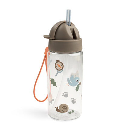<tc>Done By Deer</tc> Bicchiere con cannuccia Tiny Trails Sand 350 ml