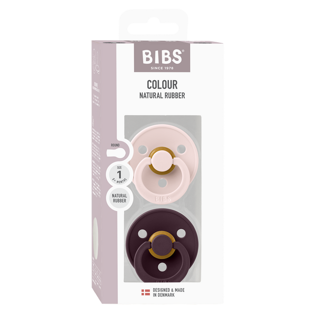 <tc>BIBS</tc> Succhietti Colore 2 PACK Petal/Plum Taglia 1