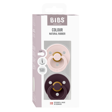 <tc>BIBS</tc> Succhietti Colore 2 PACK Petalo/Plum Taglia 2