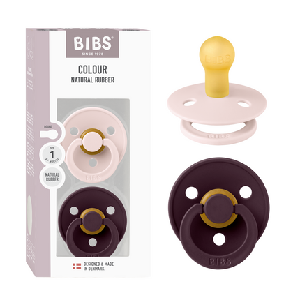 <tc>BIBS</tc> Succhietti Colore 2 PACK Petalo/Plum Taglia 2