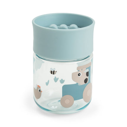 <tc>Done by Deer</tc> Bicchiere da allenamento 360 gradi Tiny Farm Blue