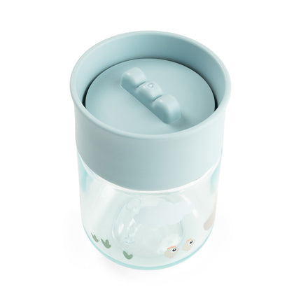 <tc>Done by Deer</tc> Bicchiere da allenamento 360 gradi Tiny Farm Blue