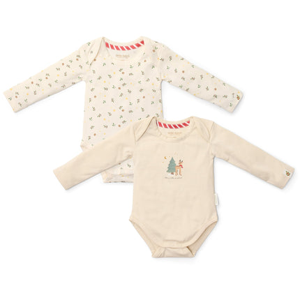 Body a maniche lunghe 2 pezzi Piccolo Natale
