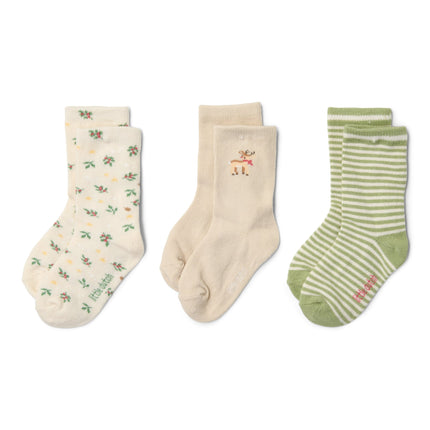 Confezione da 3 calzini Little Christmas