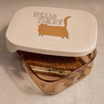 Liewood Lunchbox Arthur Tritant Gatti e Cani/ Sandy
