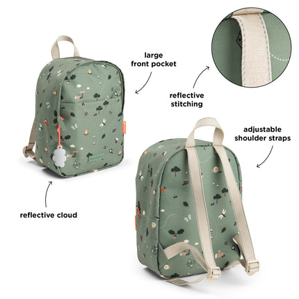 <tc>Done By Deer</tc> Zaino Tiny Trails Green da 7,5 litri