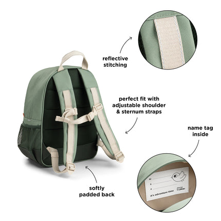 <tc>Done By Deer</tc> Zaino Tiny Trails Green 13 L
