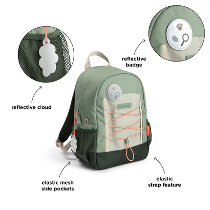 <tc>Done By Deer</tc> Zaino Tiny Trails Green 13 L