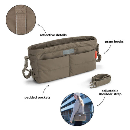 Done by Deer Organizer per passeggino color taupe