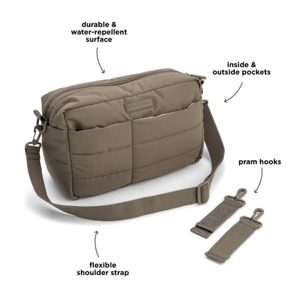 Done by Deer Borsa per il cambio, color taupe