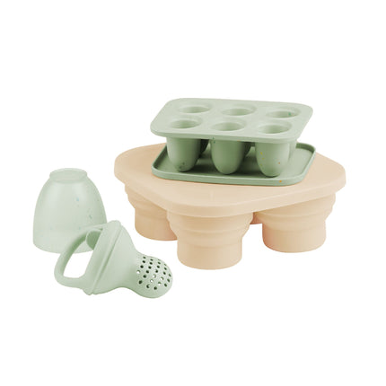 <tc>Babymoov</tc> Set di contenitori in silicone + mordicchiatore