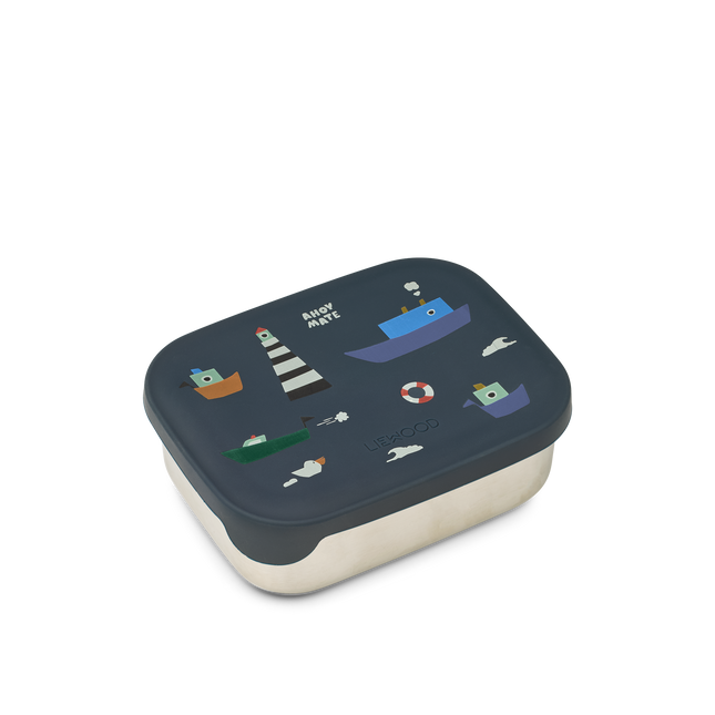 Lunchbox in acciaio inox Sailing/Classic Navy