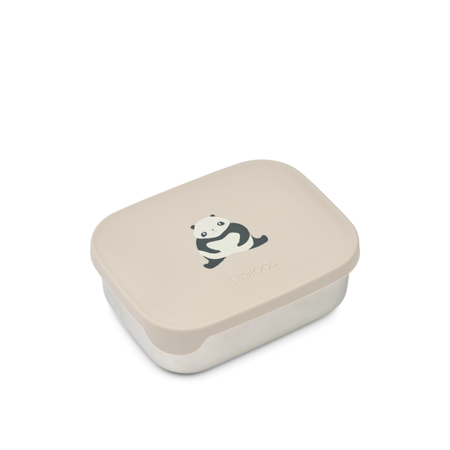 Scatola da pranzo in acciaio inox Panda/Sandy/Grigio scuro