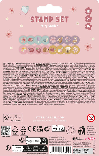 <tc>Little Dutch</tc> Set di francobolli Giardino delle fate 12 pezzi