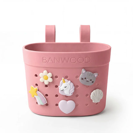<tc>Banwood</tc> Cestino per monopattini e biciclette Pin<tamp>Ride Raspberry</tamp>