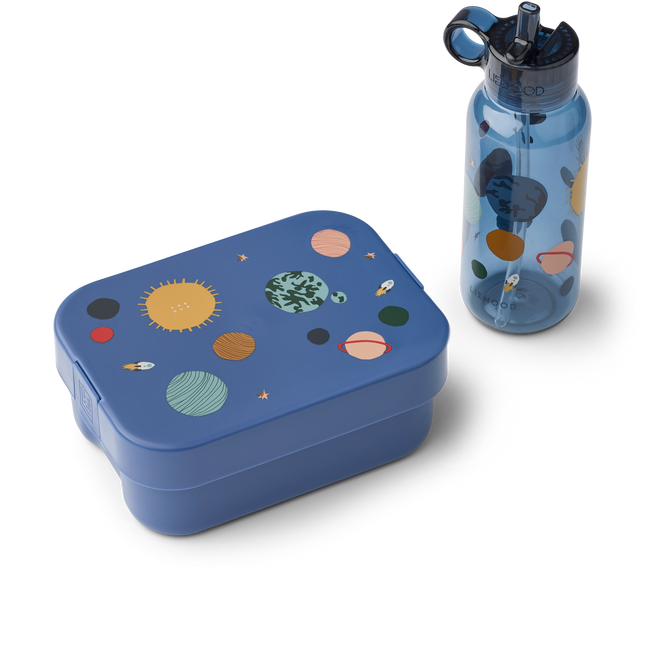 Set di scatole da pranzo stampate Chelsey Universe/Classic navy