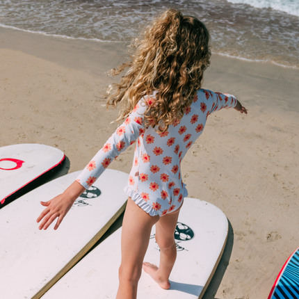 Swim Essentials UV Badpak Lange Mouwen Floral Love