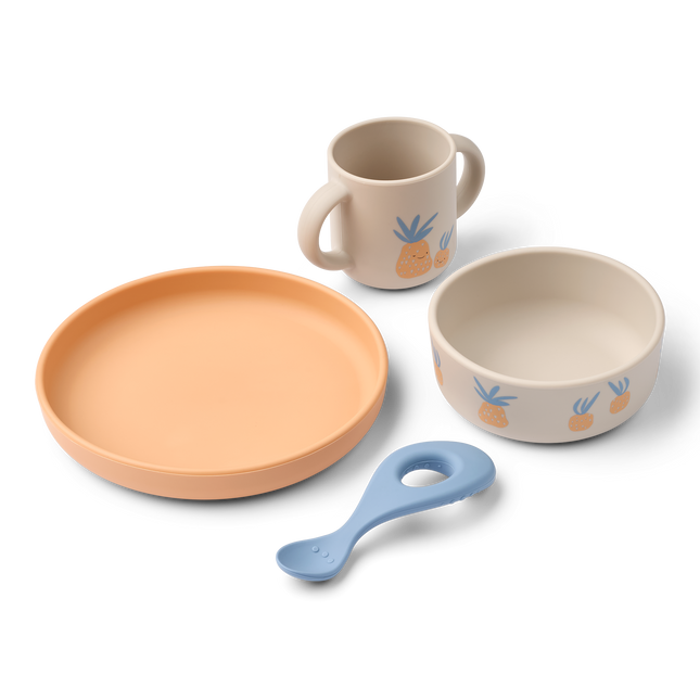 <tc>Liewood</tc> Set di piatti per bambini Vivi Pineapple/Sandy