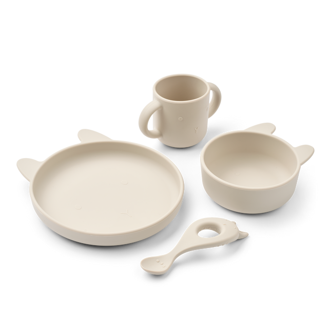 <tc>Liewood</tc> Set di piatti per bambini Vivi Rabbit sandy