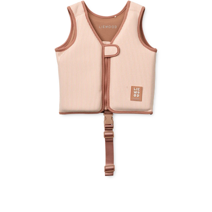 Liewood Giubbotto di salvataggio Dove Pale Tuscany / Crème De La Crème Stripe / Peach