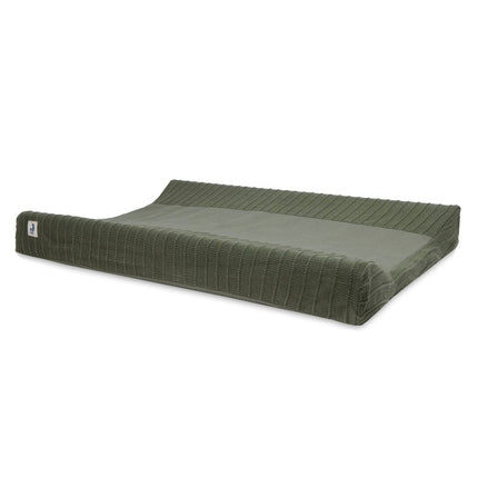Aankleedkussenhoes 50x70cm Pure Knit - Leaf Green - GOTS - Babywinkel - 8717329370579