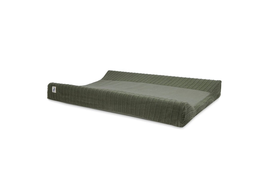Aankleedkussenhoes 50x70cm Pure Knit - Leaf Green - GOTS - Babywinkel - 8717329370579
