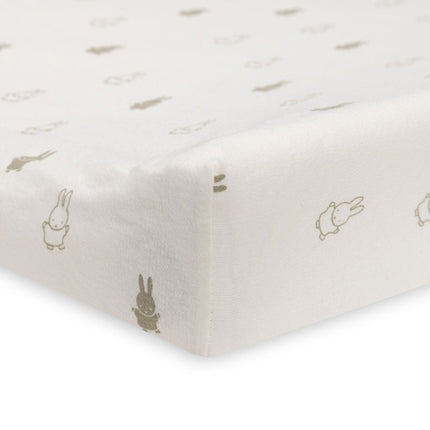 Aankleedkussenhoes Jersey 50x70cm Happy Miffy - Olive Green - Babywinkel - 8717329378926