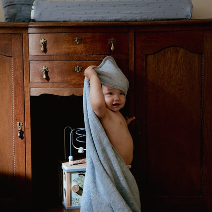 Little Dutch Aankleedkussenhoes Pure Denim Blue koop je bij Babywinkel