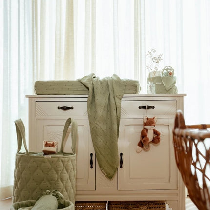 Aankleedkussenhoes - Pure Sage - Babywinkel - 8721122584217