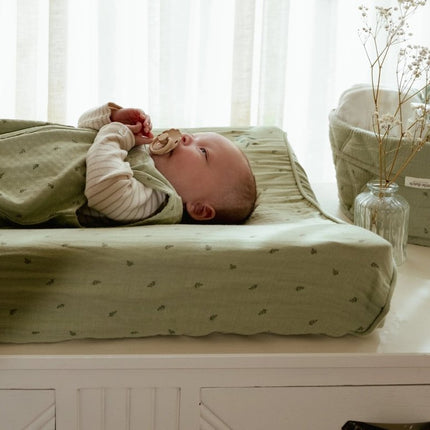 Aankleedkussenhoes - Pure Sage - Babywinkel - 8721122584217