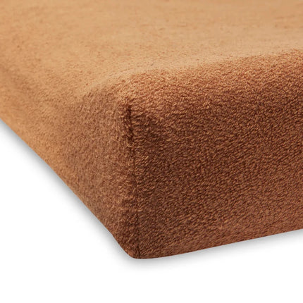 Aankleedkussenhoes Set 2 - Pack – Zachte Badstof Caramel koop je bij Babywinkel