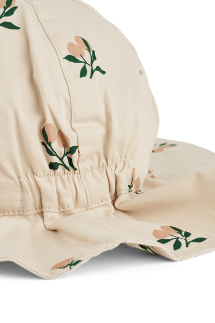 Amelia omkeerbare zonnehoed Peach/Sandy koop je bij Babywinkel