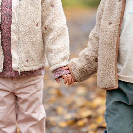 Teddy cardigan Sand