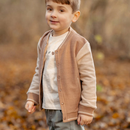 Cardigan lavorato a maglia Marrone/Taupe