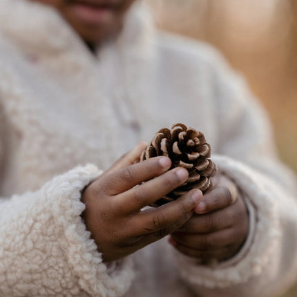 Teddy cardigan Sand
