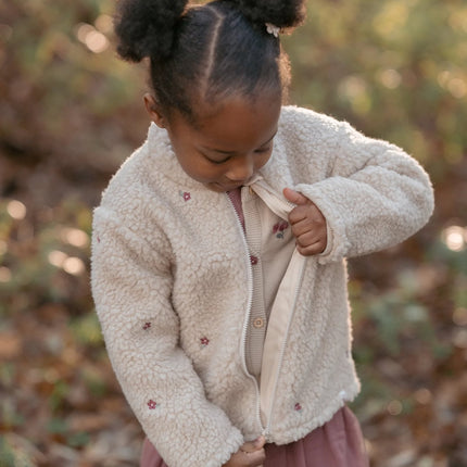 Teddy cardigan Sand