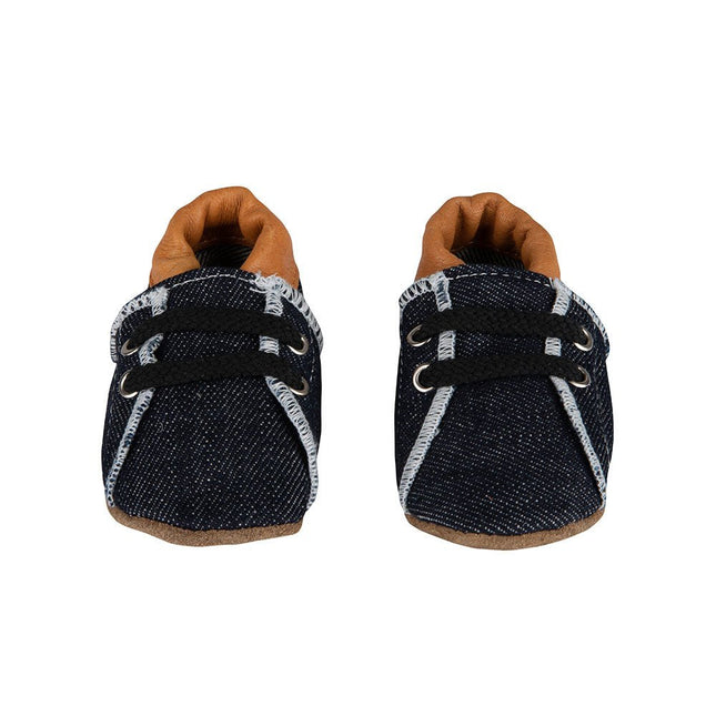 Baby Dutch Baby Schoentjes Denim Cognac koop je bij Babywinkel