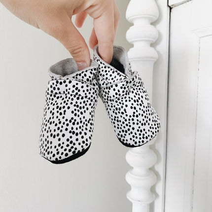 Baby Dutch Baby Schoentjes Dots Zwart/Wit - Baby Dutch - Babywinkel - 8719558449507