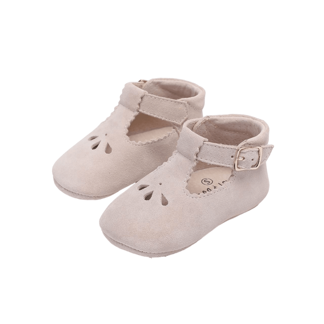 Baby Dutch Baby Schoentjes Evi Sand Suede koop je bij Babywinkel