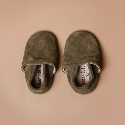 Baby Dutch Baby Schoentjes Lio Green Suede - Baby Dutch - Babywinkel - 8719558443130