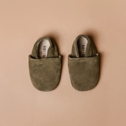 Baby Dutch Baby Schoentjes Lio Green Suede - Baby Dutch - Babywinkel - 8719558443130