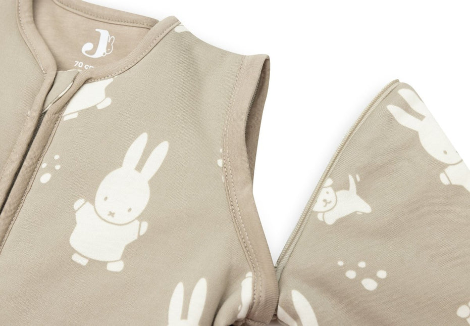 Baby Slaapzak met Afritsbare Mouw 90 cm Miffy & Snuffy - Olive Green - Babywinkel - 8717329379121