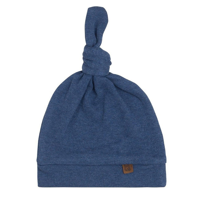 Baby's Only Baby Mutsje Met Knoop Melange Jeans - Baby's Only - Babywinkel - 8720088336113