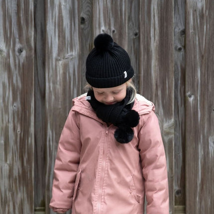 Baby's Only Babysjaal met Pompon Cool Zwart One Size - Baby's Only - Babywinkel - 8720791359188